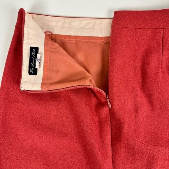 J. Crew Womens Pencil Skirt size 0 Salmon Knee Length - Picture 6 of 7